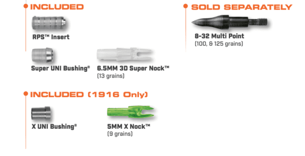 Easton XX75 Camo Hunter – Aste Per Frecce 2016 – Con Inserti RPS E Nock Super – Punta Non Inclusa
