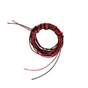 BCY  Nock Peep Twine Bag (1 Meter Each  Red and Black)