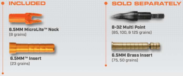 Components for the Easton 6.5 Matrix +Match Grade