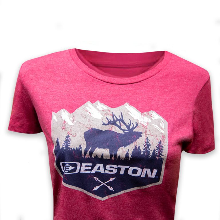 Elk Mountain Red TShirt Women's Easton Archery