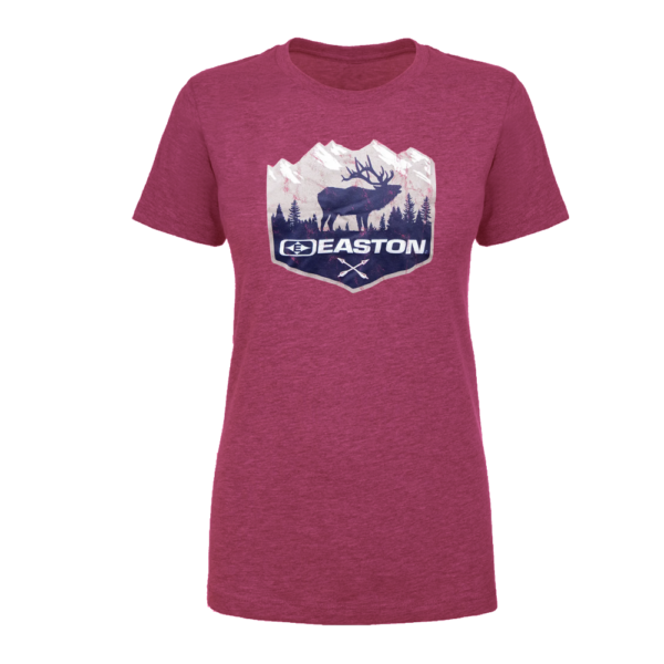 Elk Mountain T Shirt Red Womens