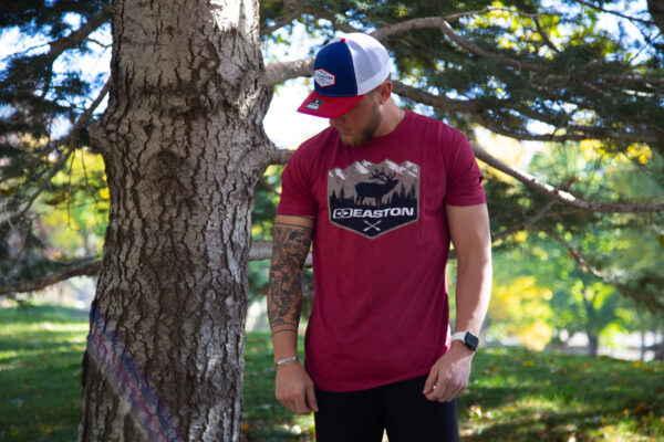 Elk Mountain Red T-Shirt - Men's