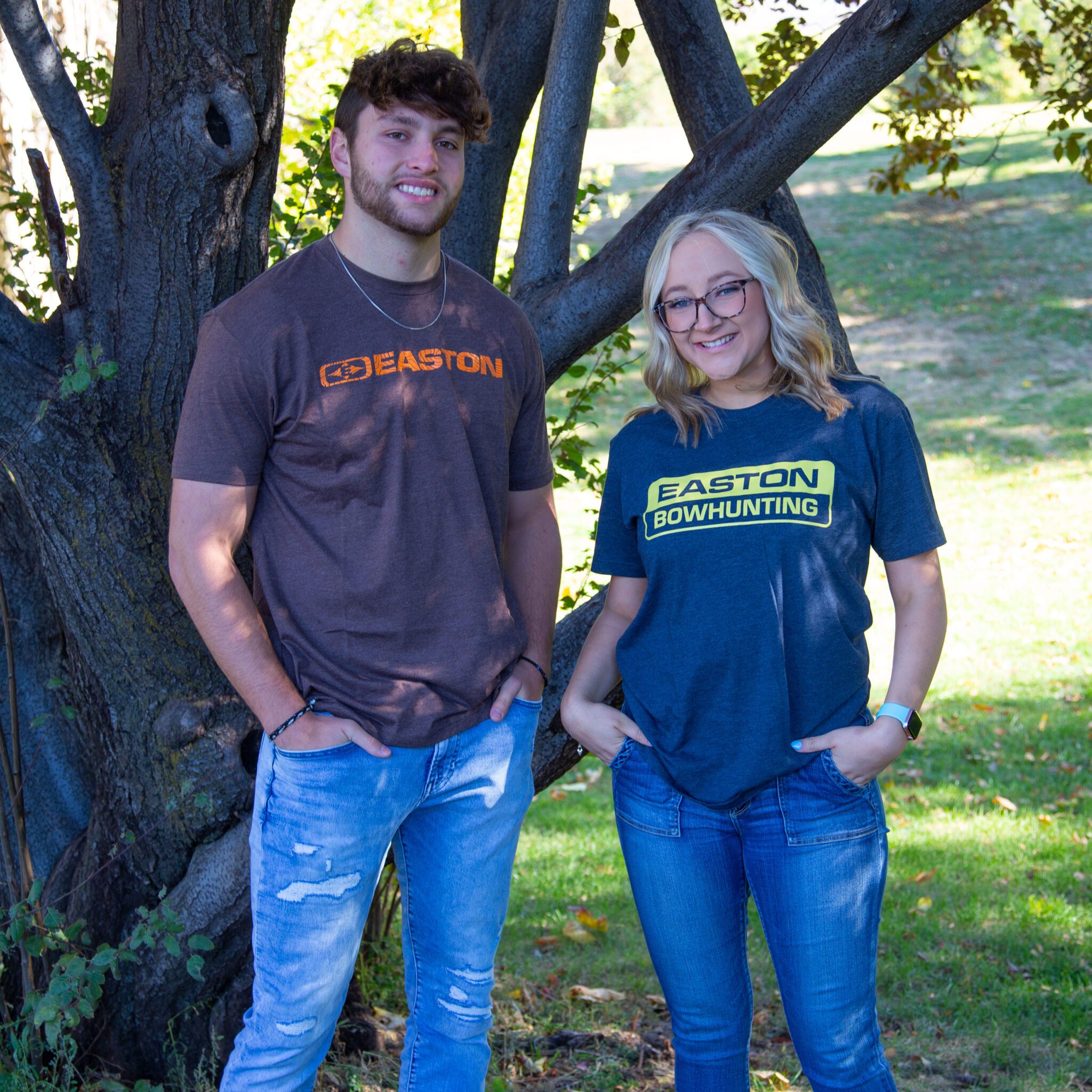 Bowhunting Tee Blue Easton Archery