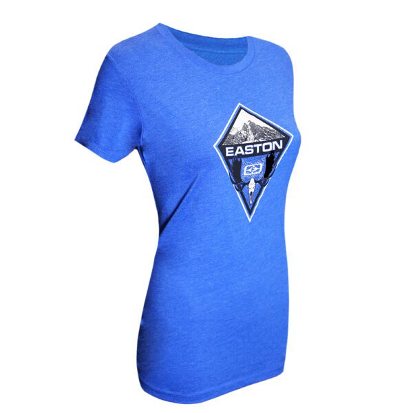 Mountain Moose Skull Tee Blue - Women's