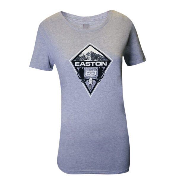 Mountain Moose Skull Tee Grey - Women's