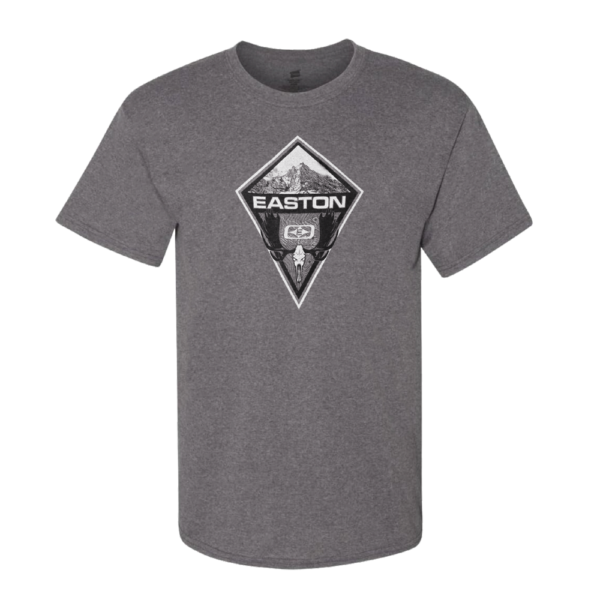 Mountain Moose Skull T Grey Mens