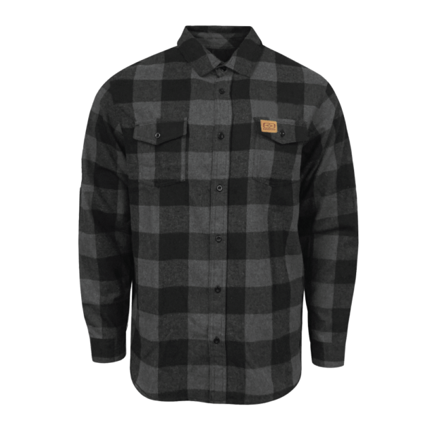 Easton Black and Grey Flannel