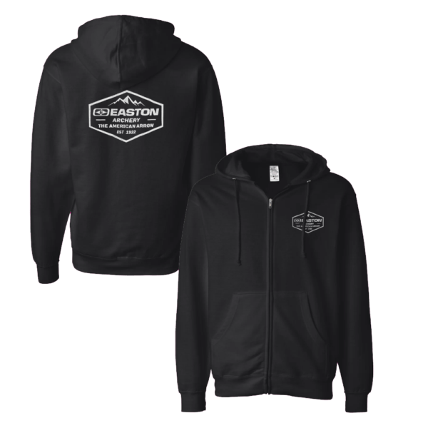 American Arrow Zip Hoodie - Black