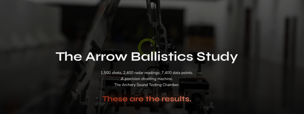 Archery arrow ballistics study testing arrow flight and aerodynamics